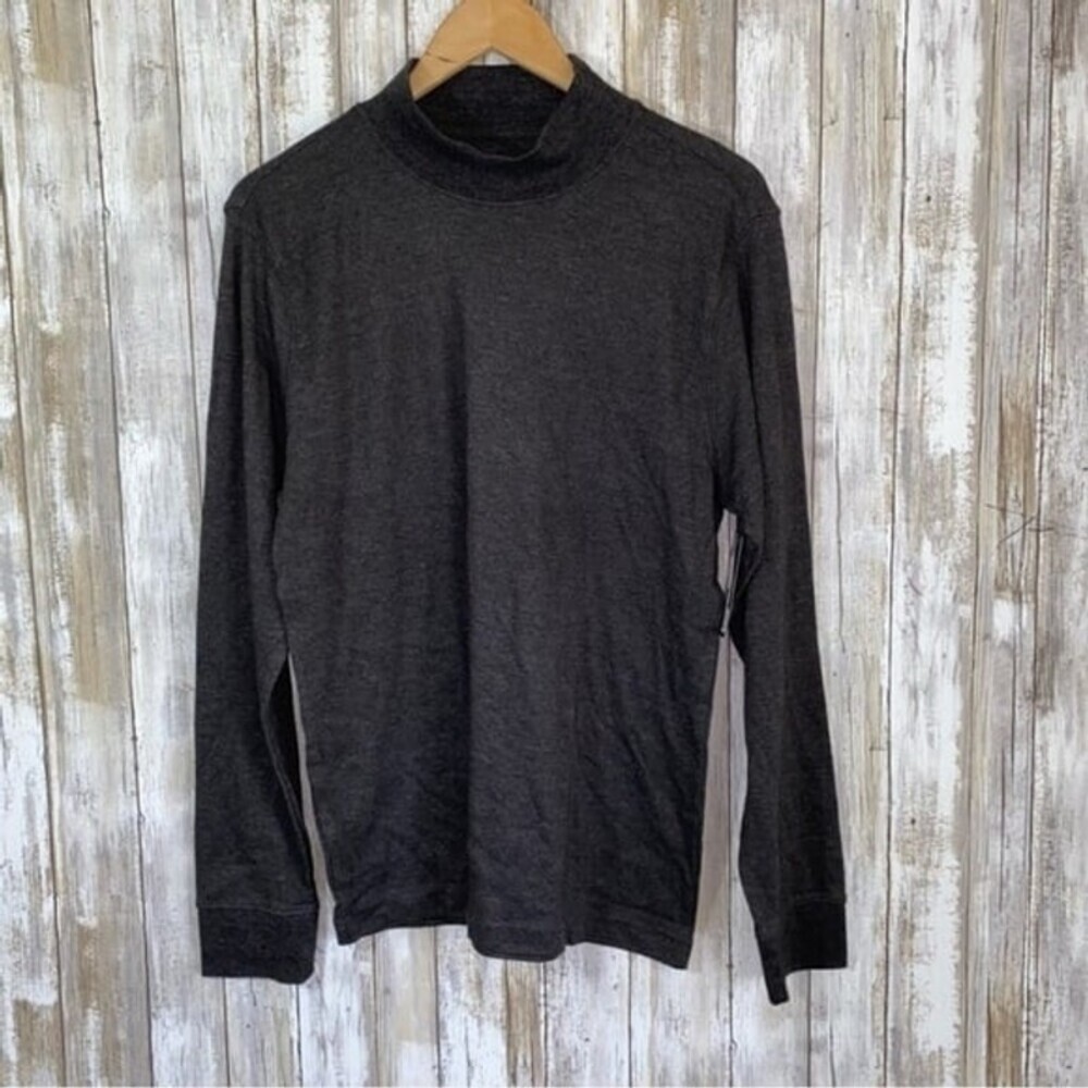 NWT St. John Grey Slim Fit Legacy Mockneck Tee